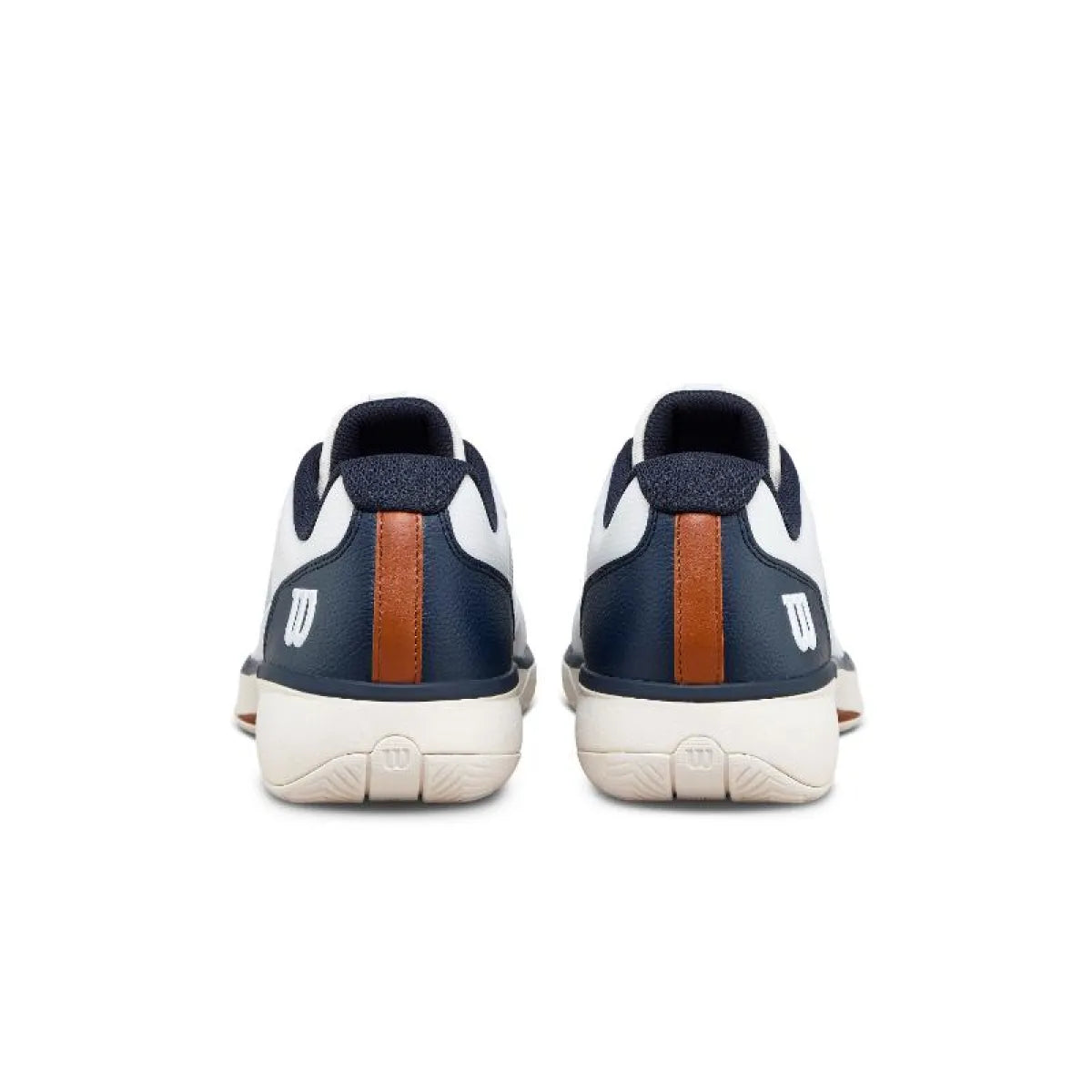 Chaussures padel Wilson Rush Lite 5 Clay blanc bleu Marino — vue en perspective