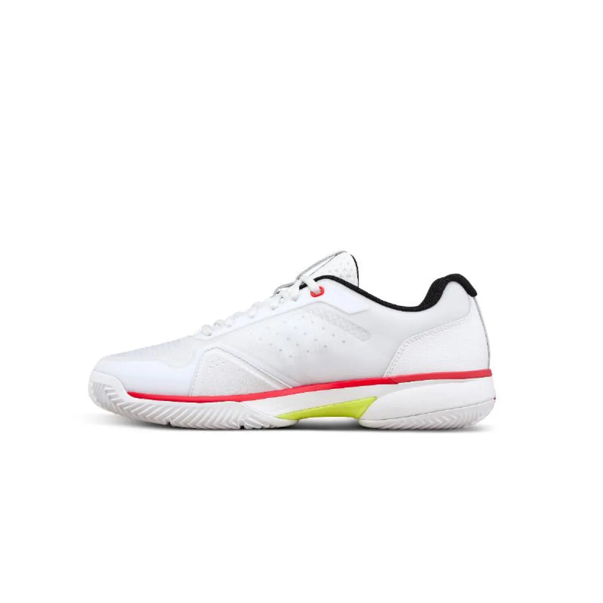 Chaussures padel Wilson Rush Lite 5 Clay blanc noir — vue de profil 2