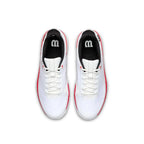 Chaussures padel Wilson Rush Lite 5 Clay blanc noir — vue de dessus