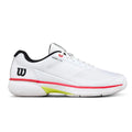 Chaussures padel Wilson Rush Lite 5 Clay blanc noir — vue de face