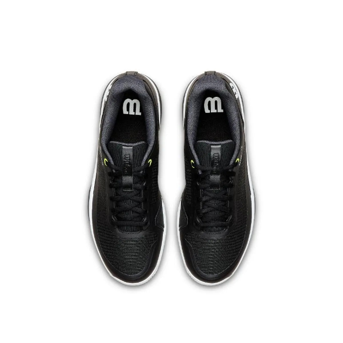 Chaussures padel Wilson Rush Lite 5 Clay noir blanc — vue en perspective
