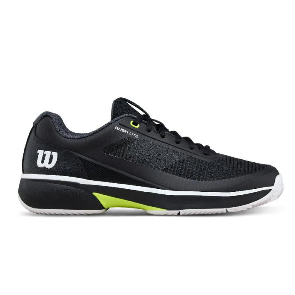 Chaussures padel Wilson Rush Lite 5 Clay noir blanc — vue de face