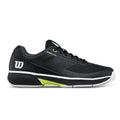 Chaussures padel Wilson Rush Lite 5 Clay noir blanc — vue de face