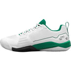 Chaussures padel Wilson Rush Pro 4.5 Clay blanc vert noir — vue de profil 2
