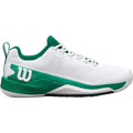 Chaussures padel Wilson Rush Pro 4.5 Clay blanc vert noir — vue de face