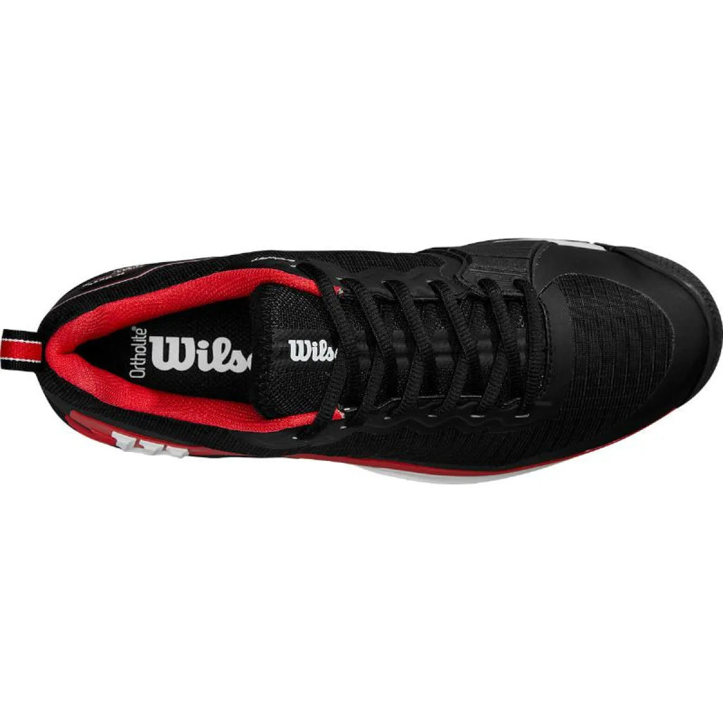 Chaussures padel Wilson Rush Pro 4.5 Clay noir rouge blanc — vue détail 2