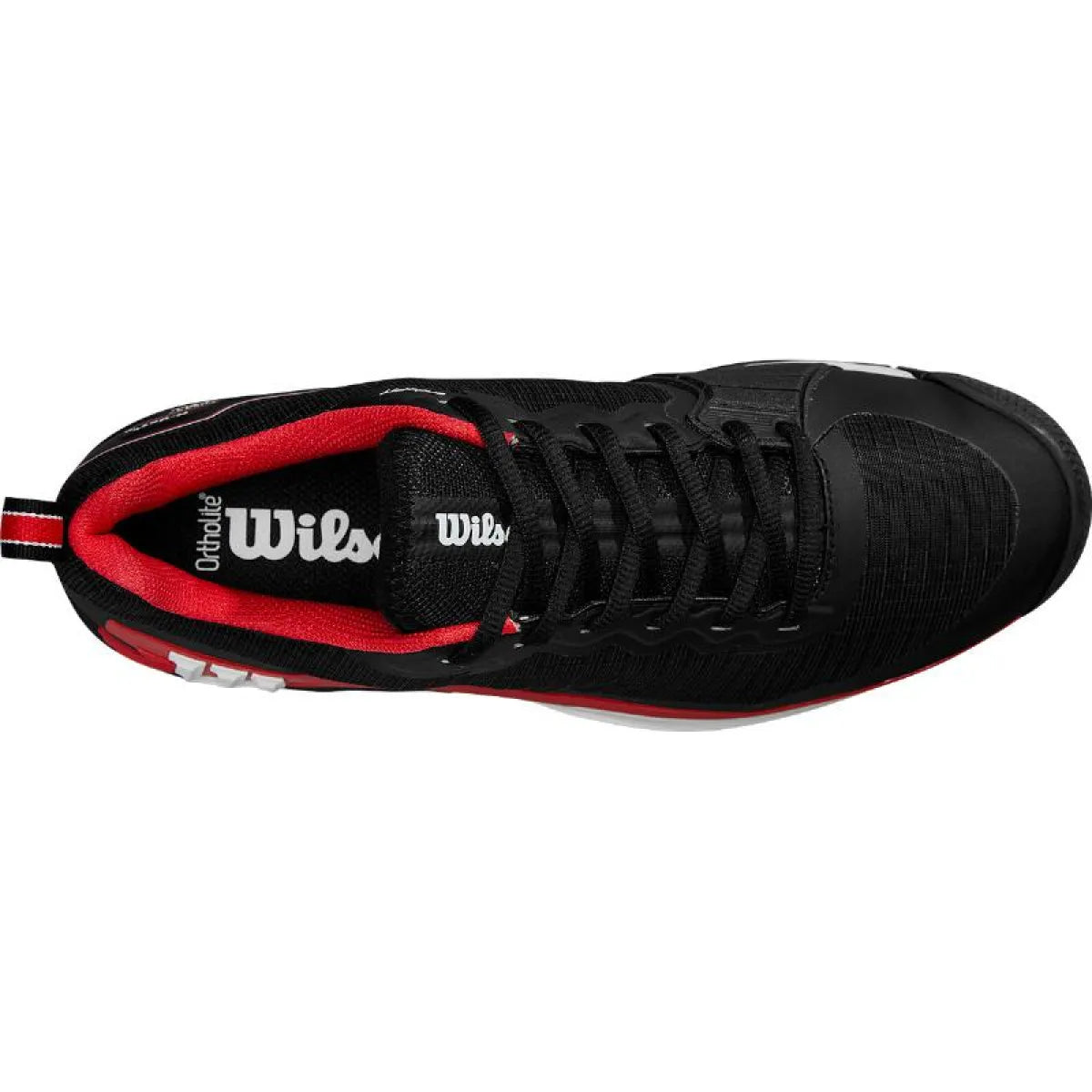 Chaussures padel Wilson Rush Pro 4.5 Clay noir rouge blanc — vue détail 2