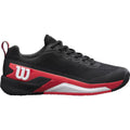 Chaussures padel Wilson Rush Pro 4.5 Clay noir rouge blanc — vue de face