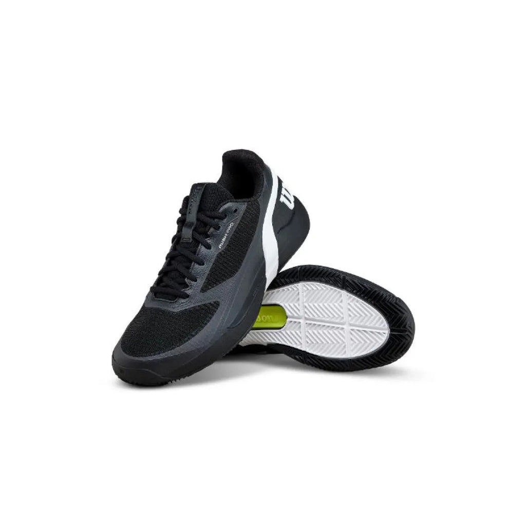 Chaussures padel Wilson Rush Pro 5 Clay noir blanc — vue détail 2