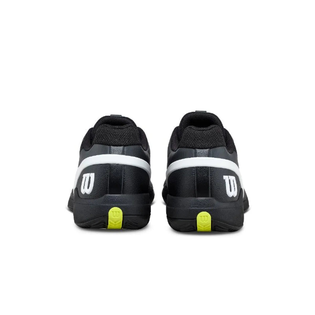 Chaussures padel Wilson Rush Pro 5 Clay noir blanc — vue de dessus
