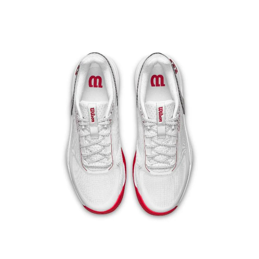 Chaussures padel Wilson Rush Pro 5 CTC blanc rouge — vue détail 1