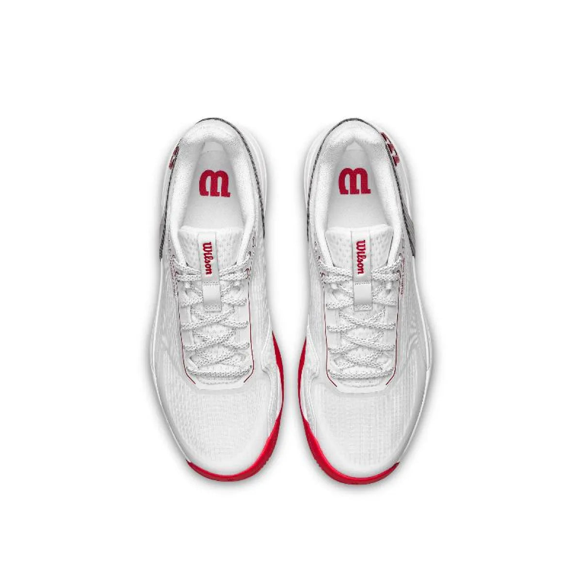 Chaussures padel Wilson Rush Pro 5 CTC blanc rouge — vue détail 1