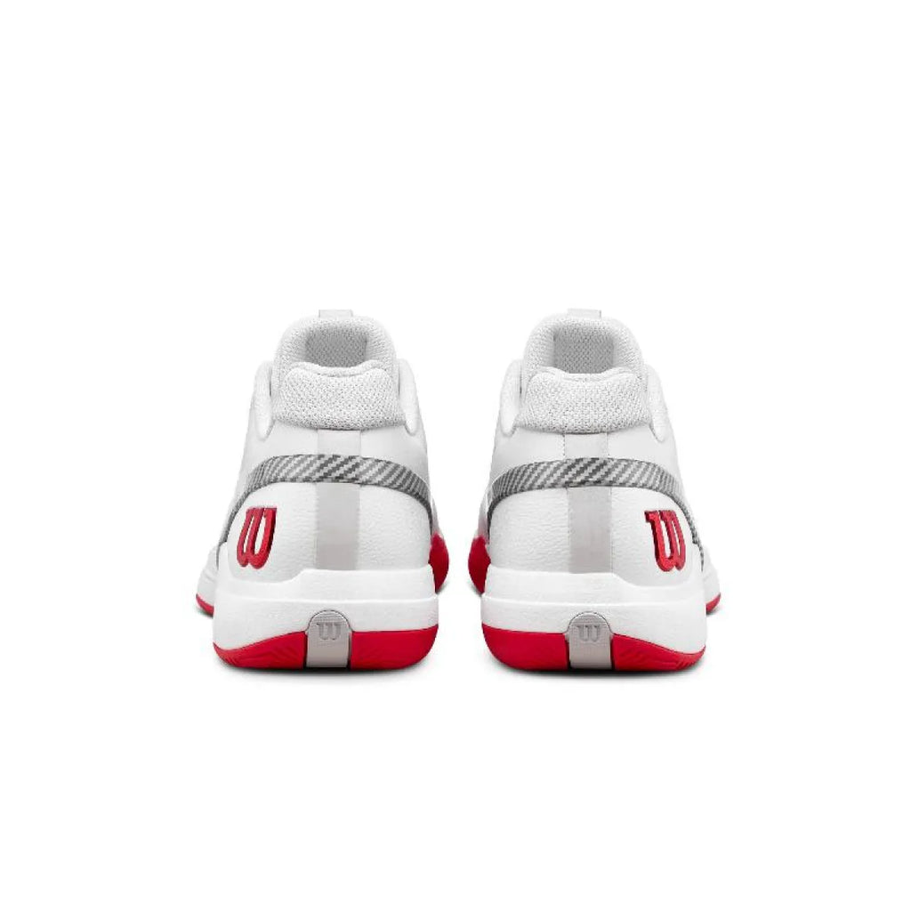 Chaussures padel Wilson Rush Pro 5 CTC blanc rouge — vue détail 2