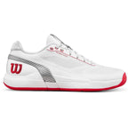 Chaussures padel Wilson Rush Pro 5 CTC blanc rouge — vue de face