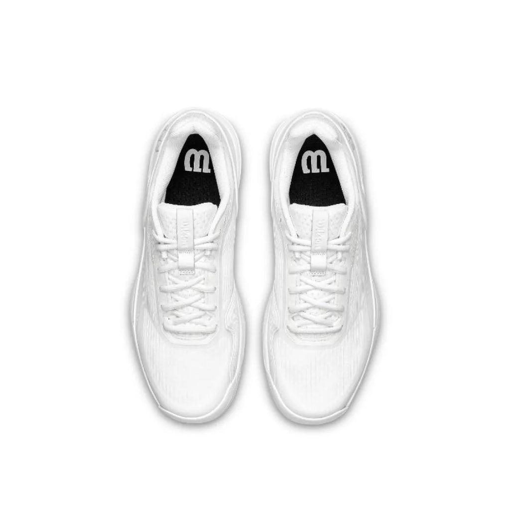 Chaussures padel Wilson Rush Pro 5 Padel blanc — vue en perspective