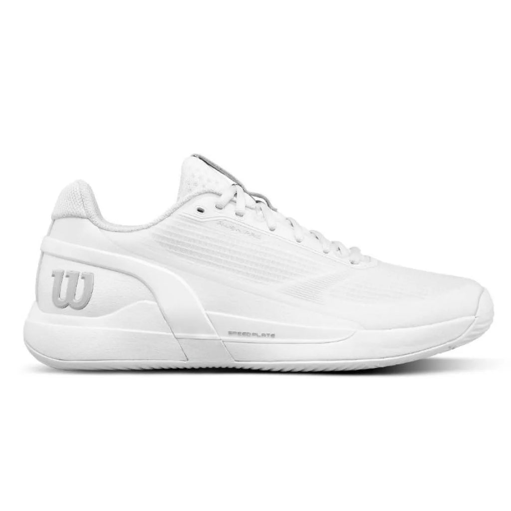 Chaussures padel Wilson Rush Pro 5 Padel blanc — vue de face