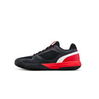 Chaussures padel Wilson Rush Pro 5 Padel noir rouge — vue de profil 2