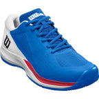 Chaussures padel Wilson Rush Pro Ace Clay bleu blanc rouge — vue détail 1