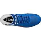 Chaussures padel Wilson Rush Pro Ace Clay bleu blanc rouge — vue détail 2