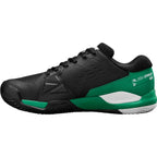 Chaussures padel Wilson Rush Pro Ace Clay noir vert blanc — vue de profil 2