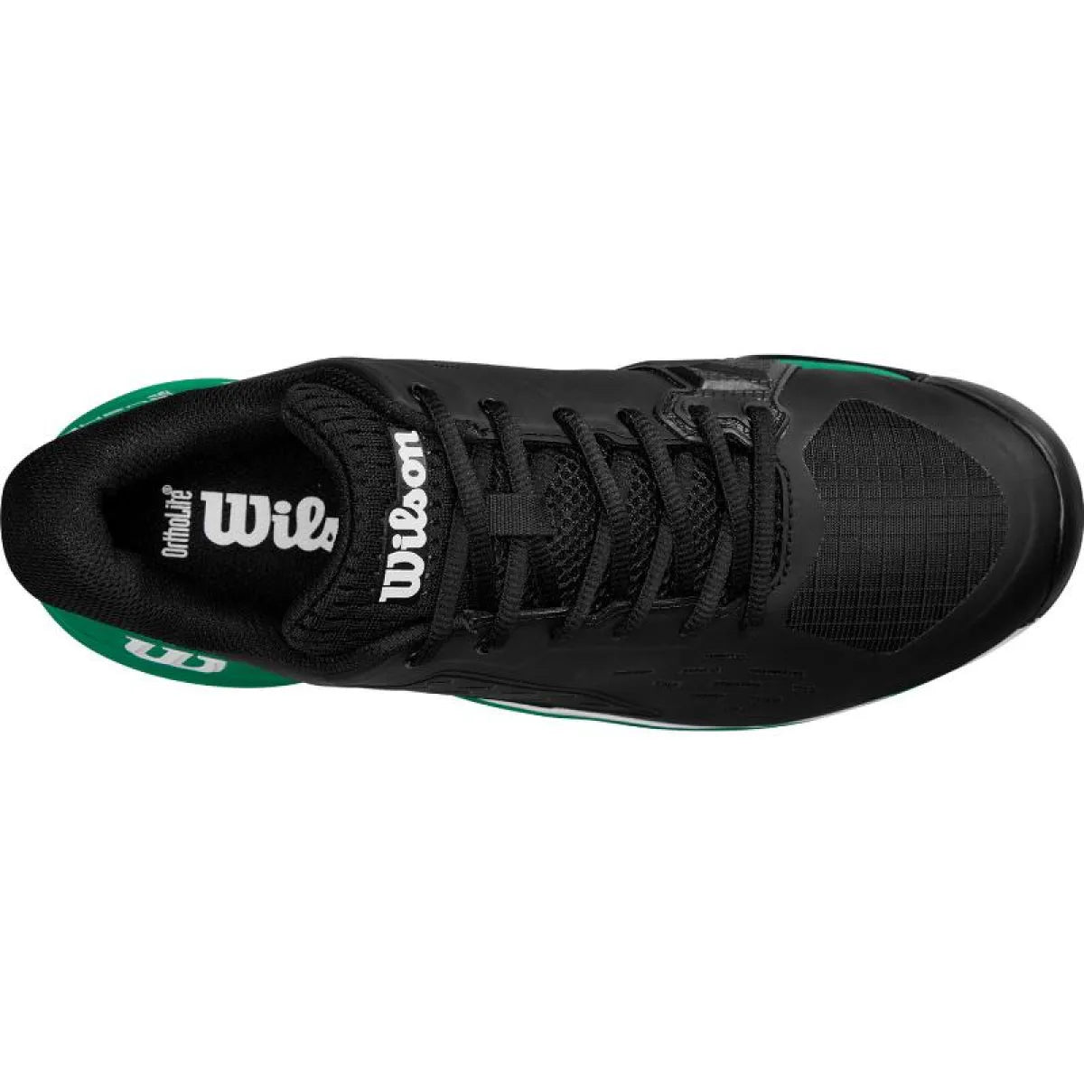 Chaussures padel Wilson Rush Pro Ace Clay noir vert blanc — vue détail 2