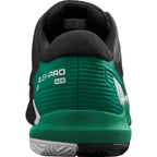 Chaussures padel Wilson Rush Pro Ace Clay noir vert blanc — vue en perspective