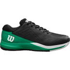 Chaussures padel Wilson Rush Pro Ace Clay noir vert blanc — vue de face