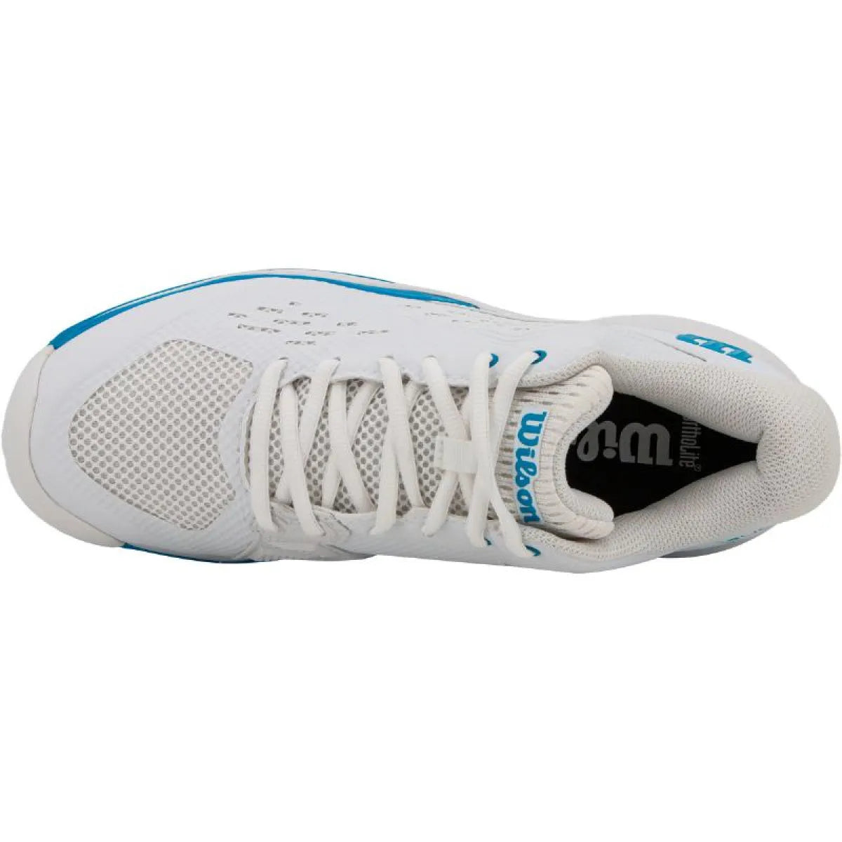 Chaussures padel Wilson Rush Pro Ace OZ blanc bleu — vue détail 1