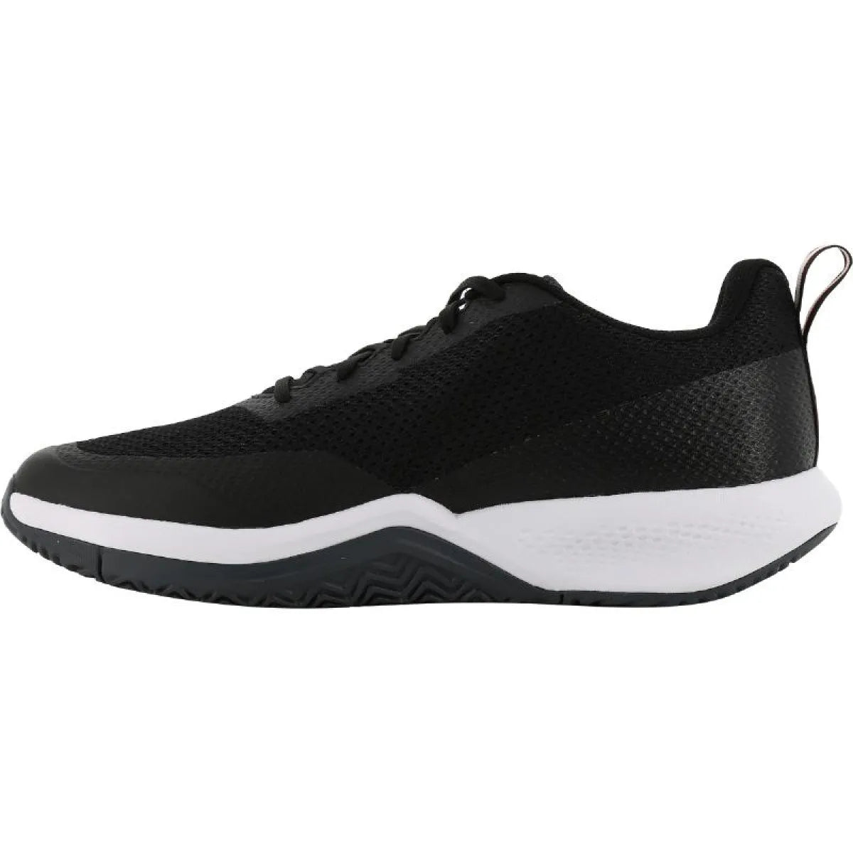 Chaussures padel Wilson Rush Pro Lite noir rouge blanc — vue de profil 2