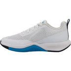Chaussures padel Wilson Rush Pro Lite OZ blanc bleu — vue de profil 2