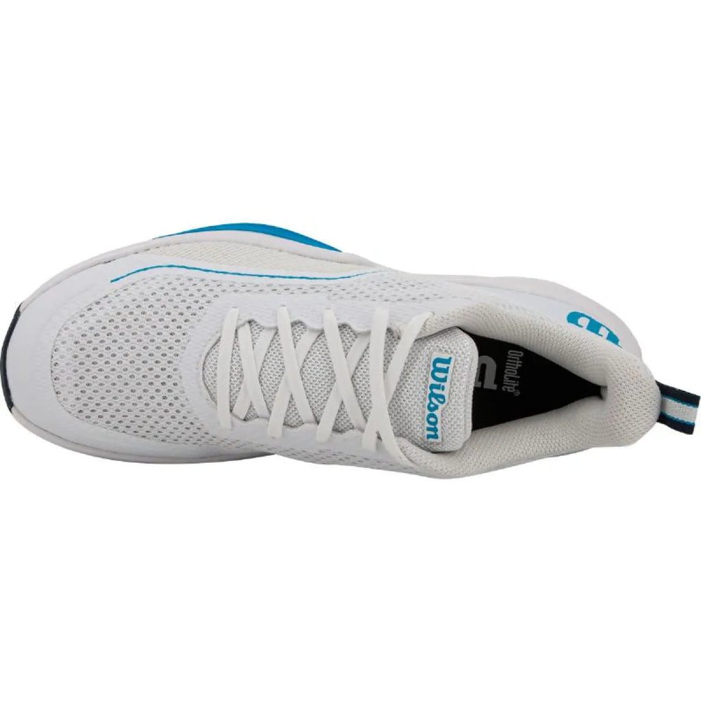 Chaussures padel Wilson Rush Pro Lite OZ blanc bleu — vue détail 1