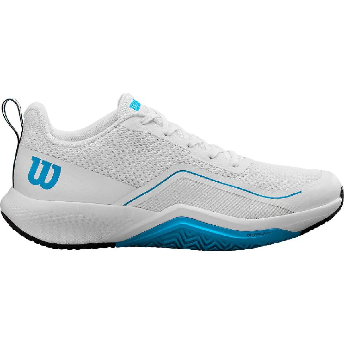 Chaussures padel Wilson Rush Pro Lite OZ blanc bleu — vue de face