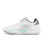 Chaussures padel Wilson Rush Tour 5 Clay blanc Aqua corail — vue de profil 2