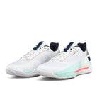 Chaussures padel Wilson Rush Tour 5 Clay blanc Aqua corail — vue de dos