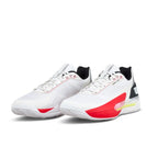 Chaussures padel Wilson Rush Tour 5 Clay blanc noir rouge — vue de dos