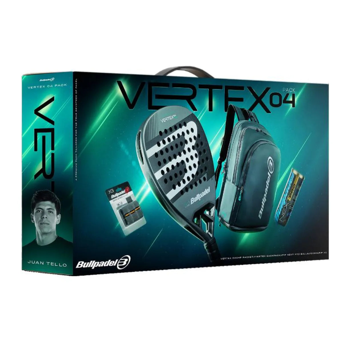 Pack Bullpadel Vertex 04 Comfort Pro Line 2026 — vue de face
