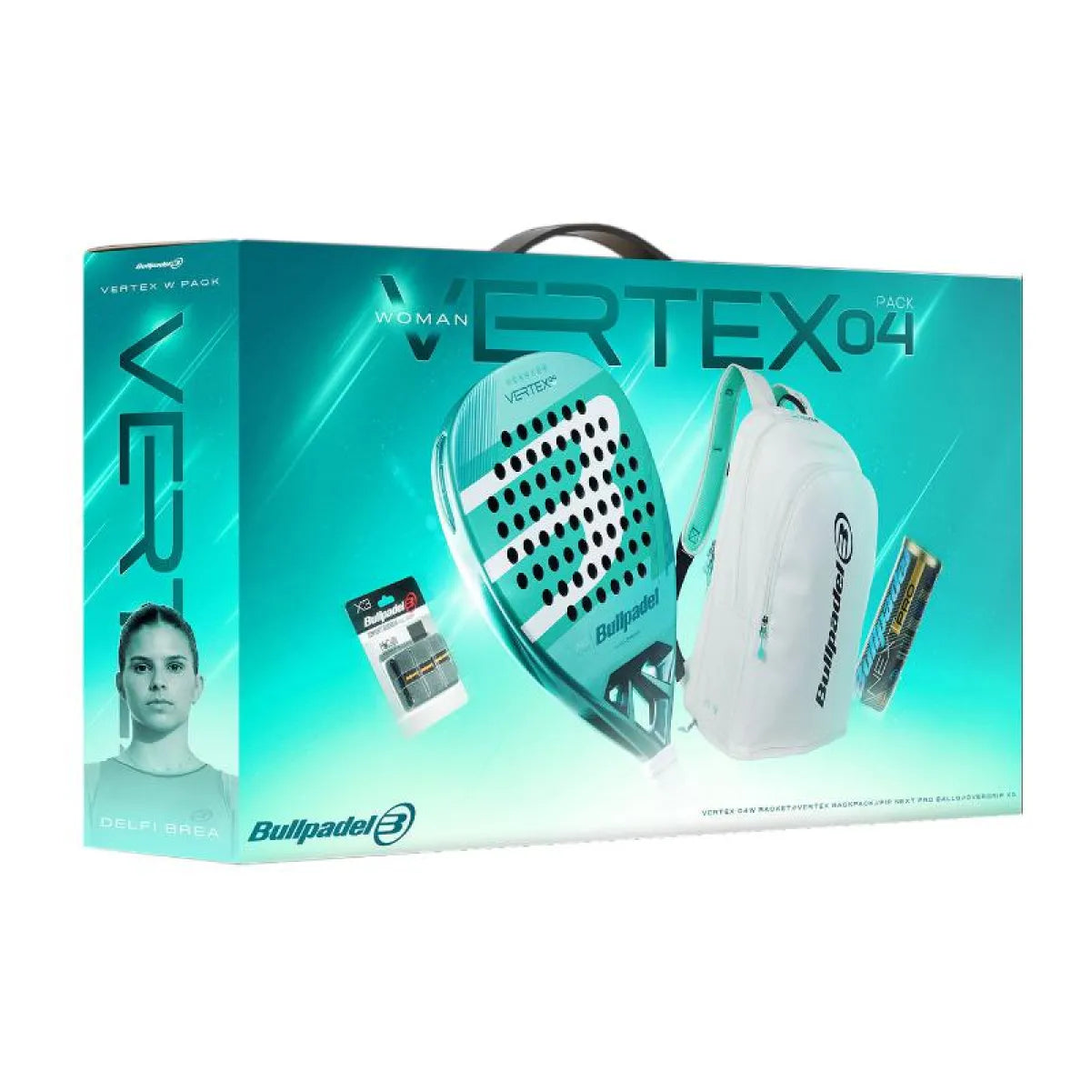 Pack Bullpadel Vertex 04 Pro Line W 2026 — vue de face