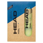 Pack de 2 tubes de balles Head Padel Pro S+ — vue de profil