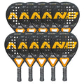 Pack raquette padel Enebe Combat orange x10 — vue de face