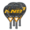 Pack raquette padel Enebe Combat orange x4 — vue de face