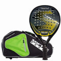 Pack raquette padel Softee Pro Master Evolution jaune avec sac de padel — vue de face