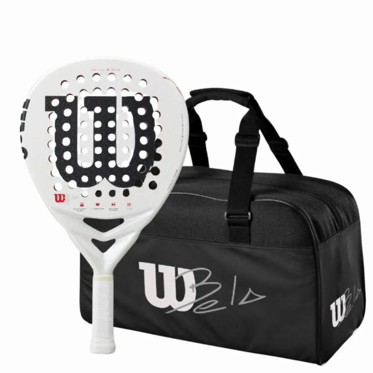 Pack raquette padel Wilson Bela LS V3 avec sac — vue de face