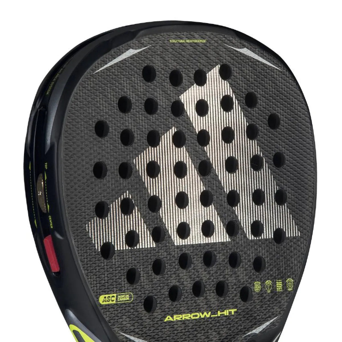 Raquette padel Adidas Arrow Hit 2026 — vue en perspective