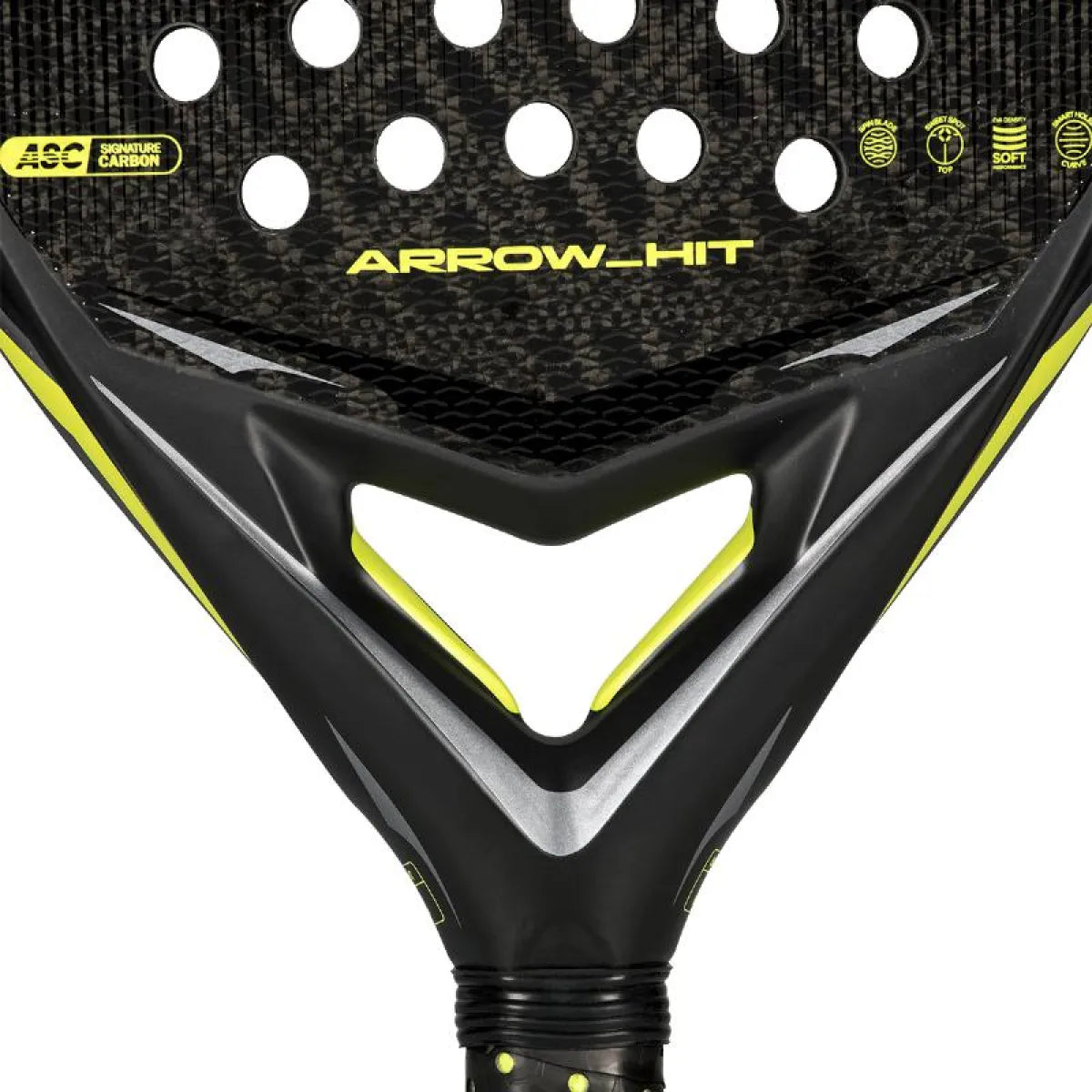 Raquette padel Adidas Arrow Hit 2026 — vue de dessus