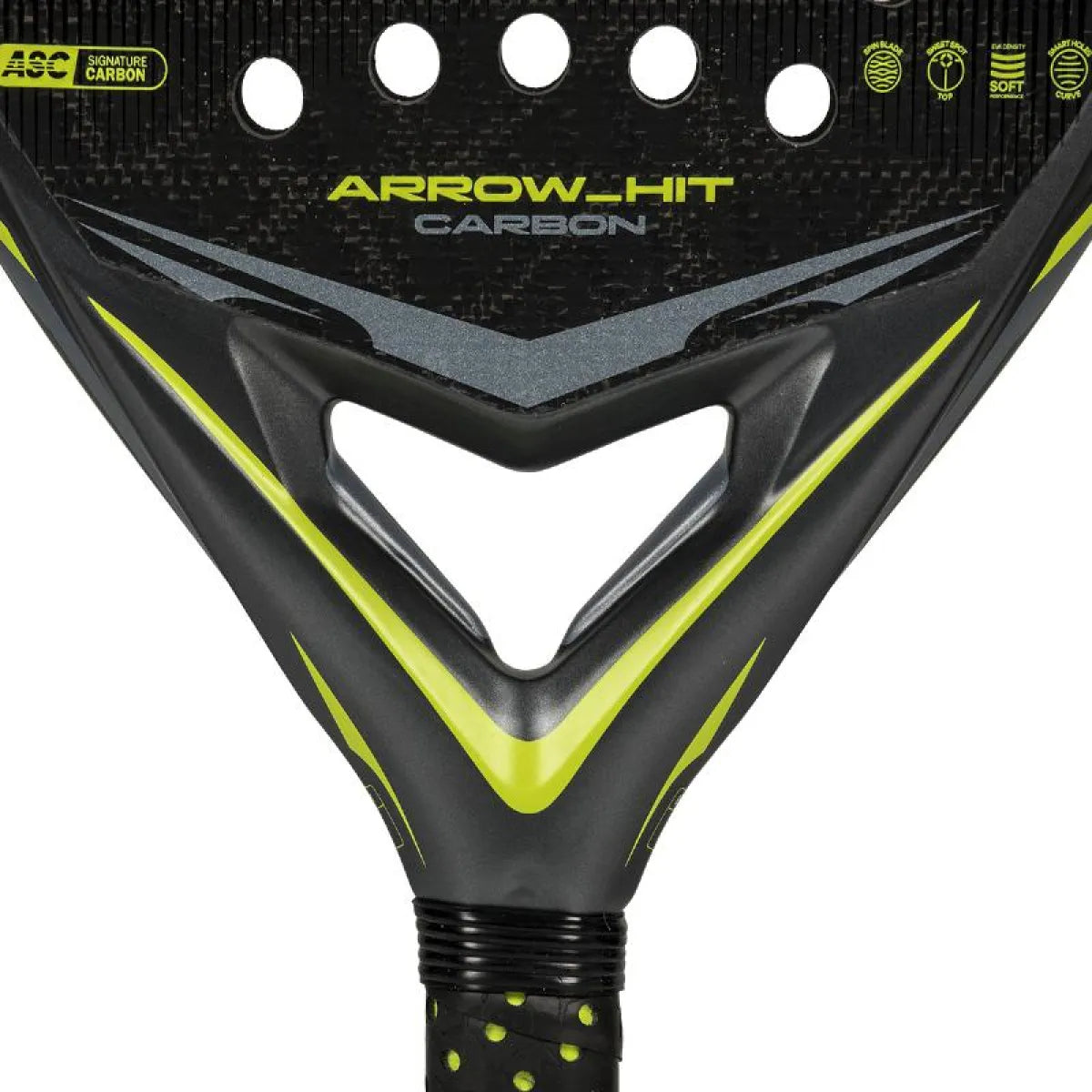 Raquette padel Adidas Arrow Hit Carbon 2026 — vue de dessus
