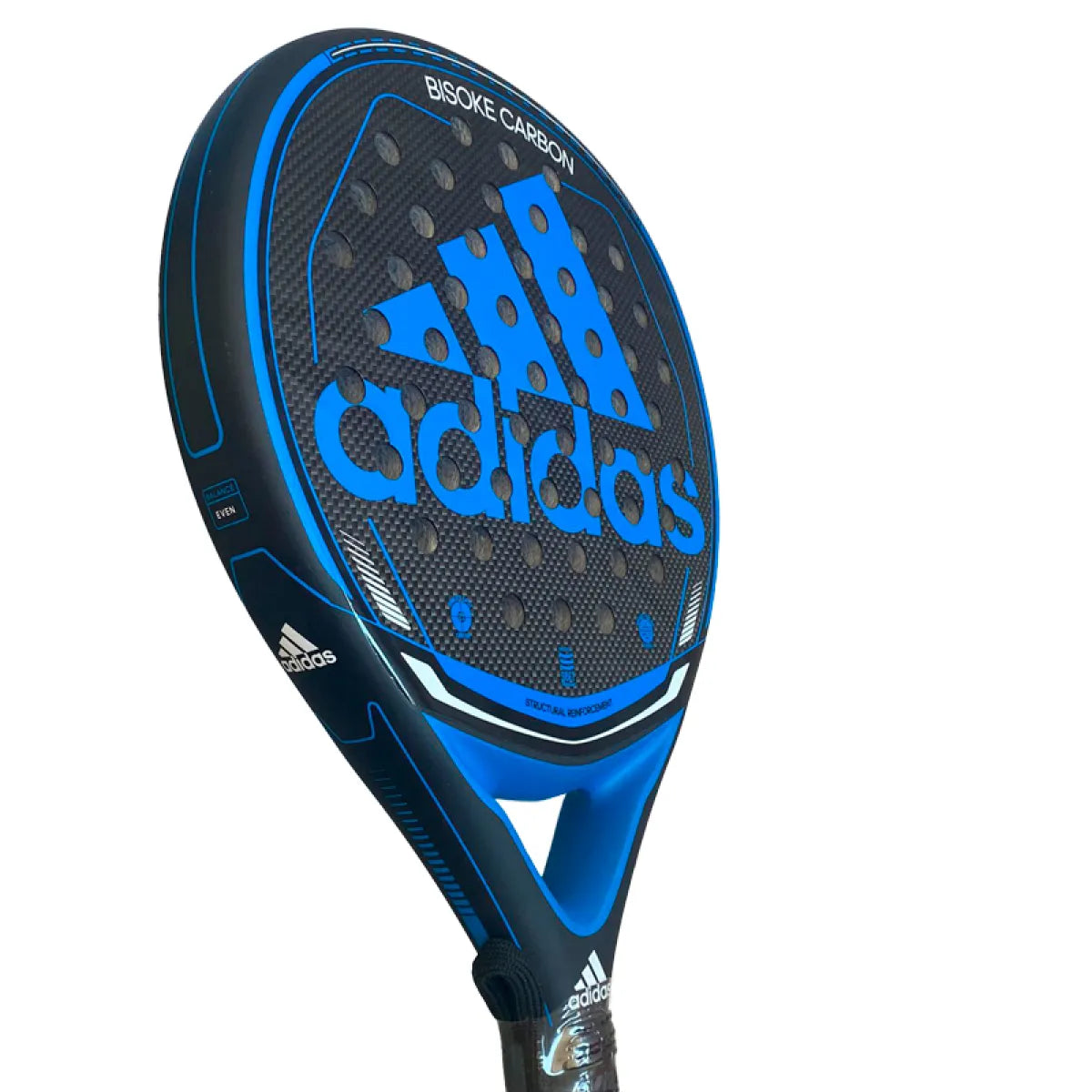 Raquette padel Adidas Bisoke Carbon bleu — vue de profil