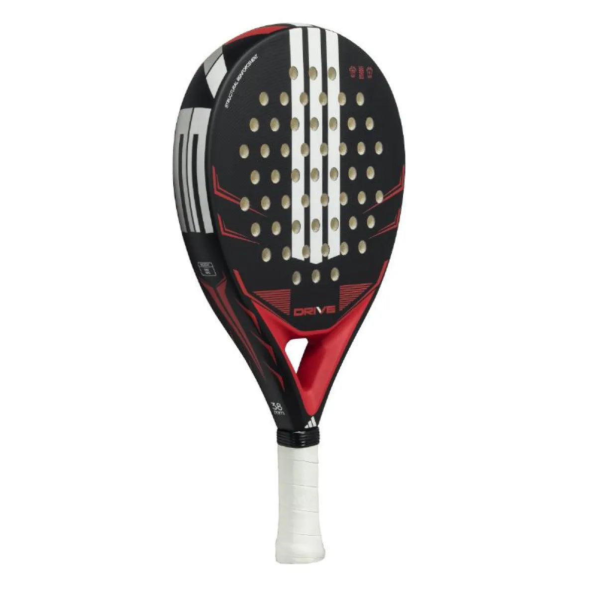 Raquette padel Adidas Drive noir 3.5 2026 — vue de profil