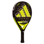 Raquette padel Adidas HMX Pro noir vert — vue de profil