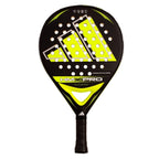 Raquette padel Adidas HMX Pro noir vert — vue de face