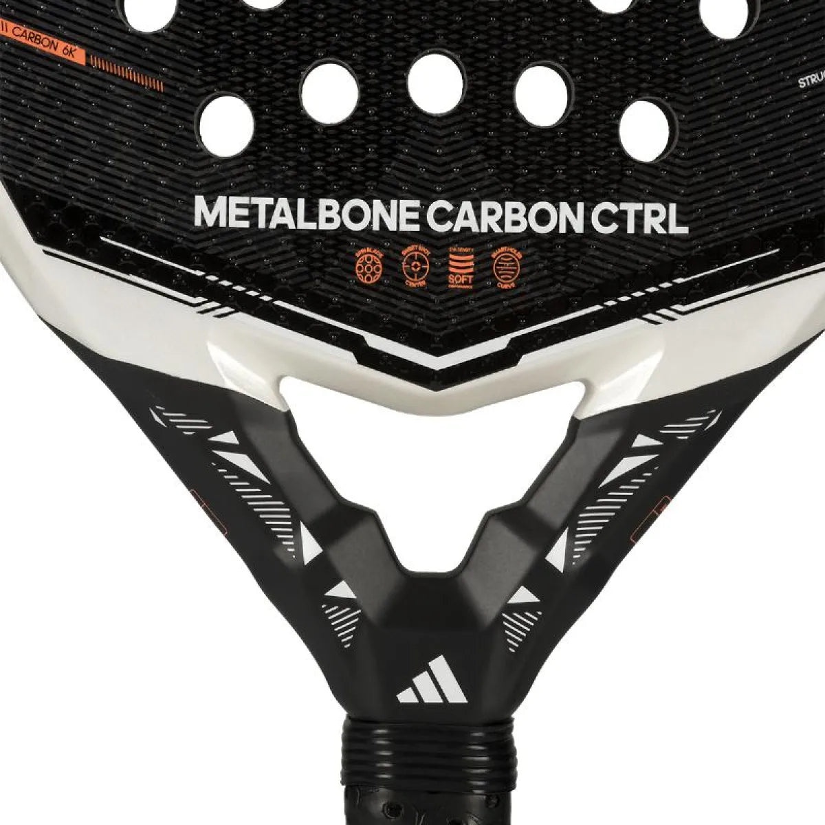 Raquette padel Adidas Metalbone Carbon Control 3.5 2026 — vue de dessus